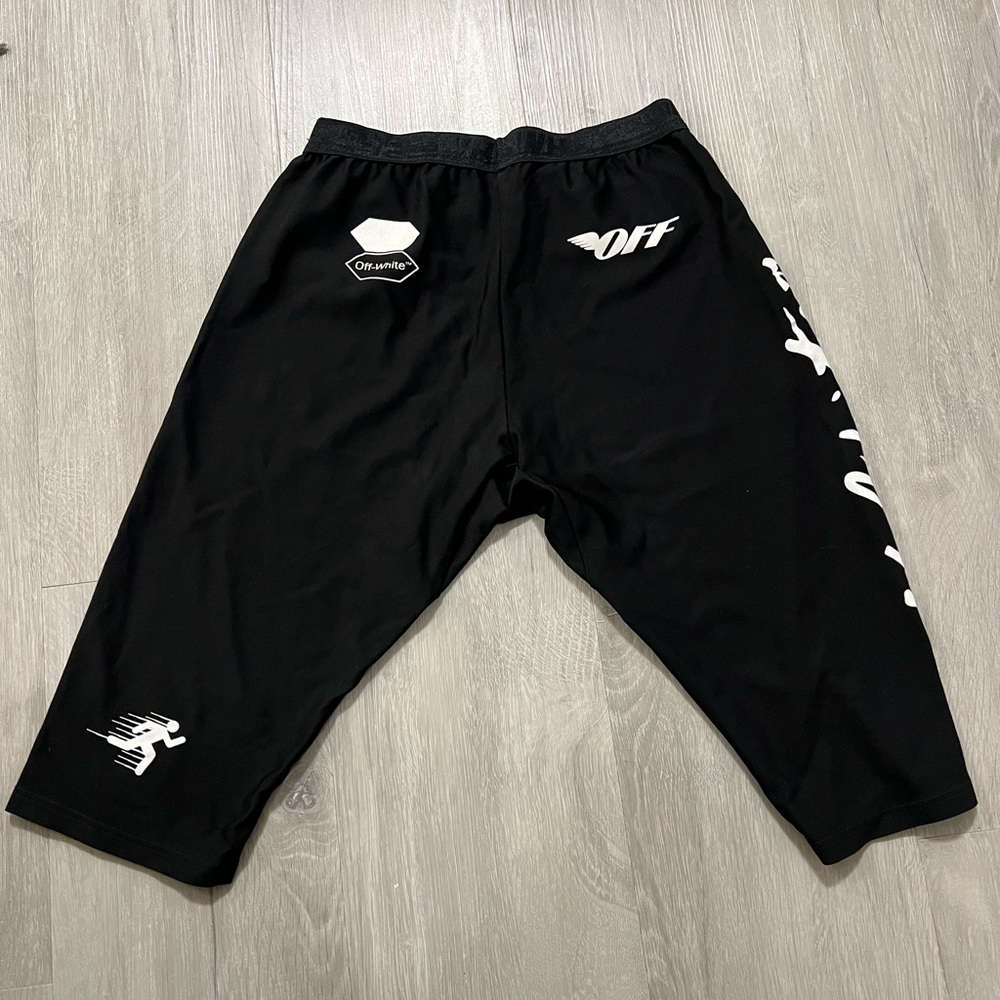 OFF-WHITE "LOGO-PRINTED" BIKE SHORTS (RARE!) - Picture 2 of 7